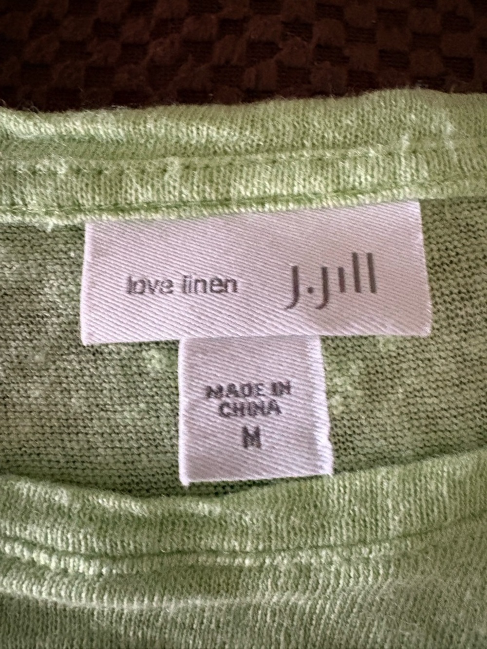 J. Jill Love Linen Knit Top - Pale Green